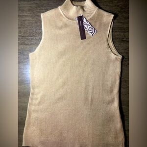 Dana Buchman cowl neck top size L NWT